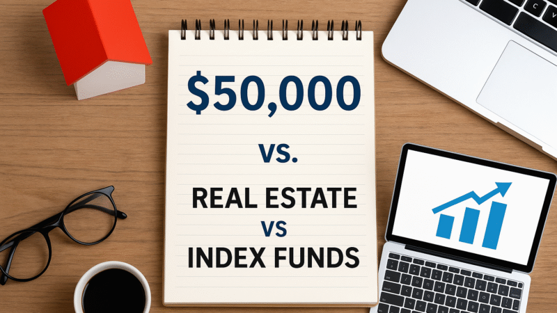 How to Invest $50,000 Safely: Real Estate vs. Index Funds