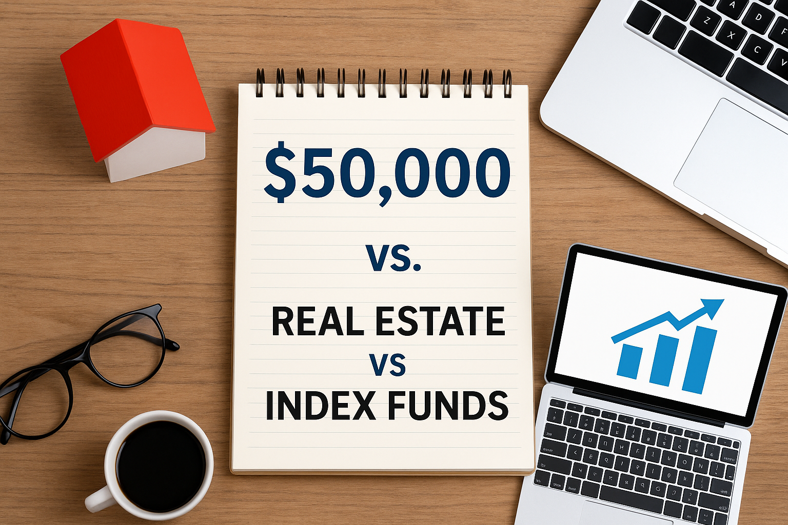 How to Invest $50,000 Safely: Real Estate vs. Index Funds
